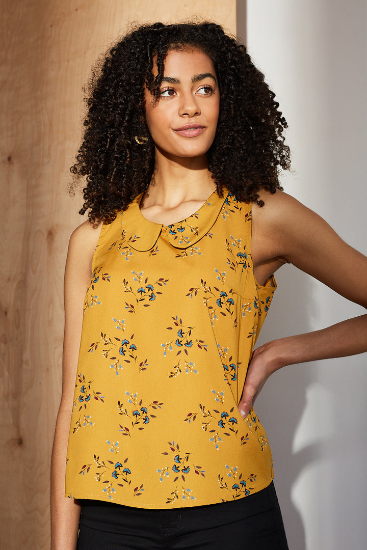 Cami Zara - Floral Veil Yellow background