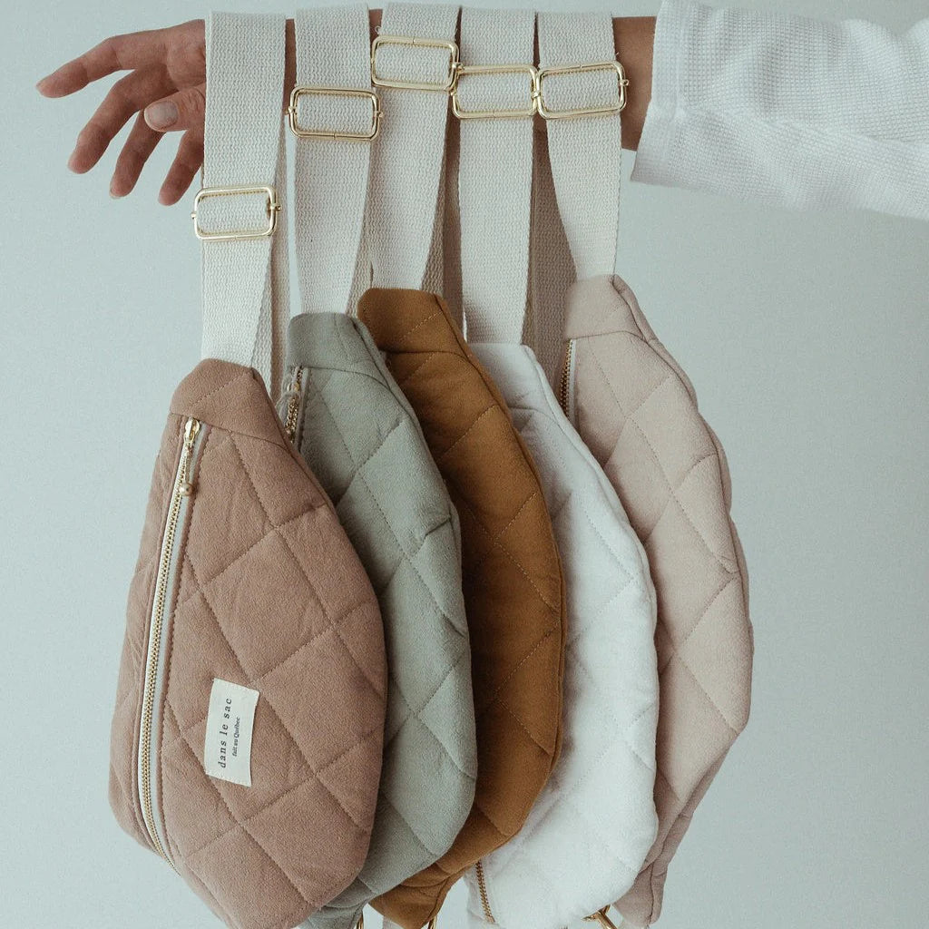 Quilted fanny pack - Ivory