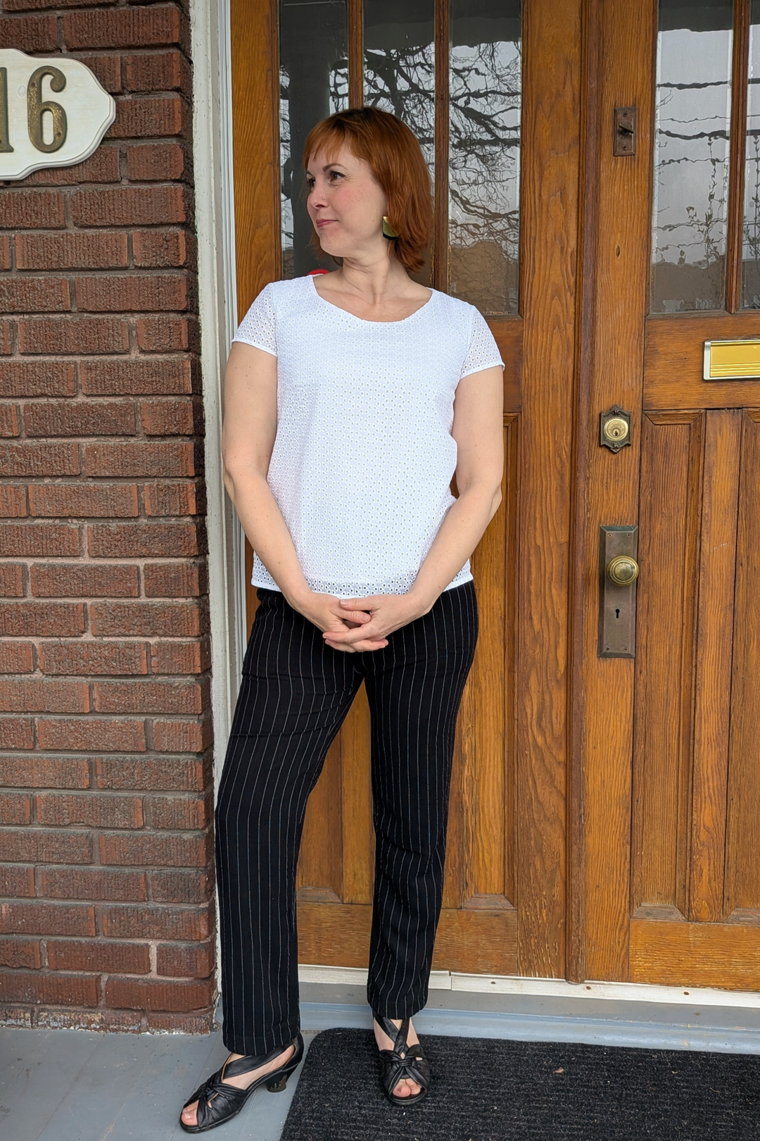 Pantalon Slow Summer - Noir ligné