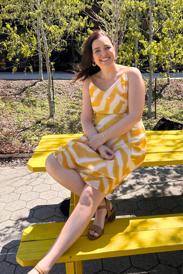 Robe Souffle léger - Motif jaune