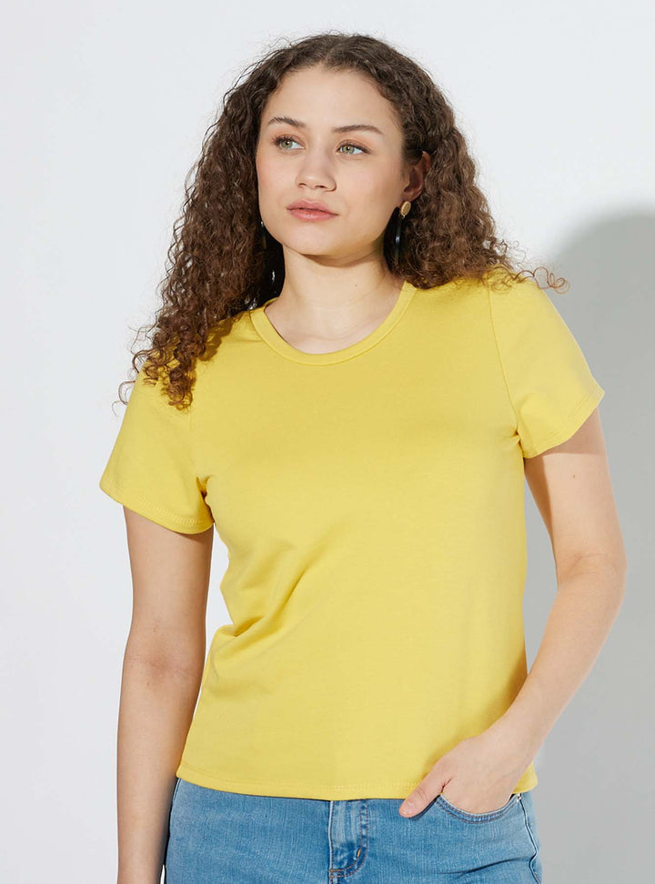 T-Shirt Chrysanthème / Jaune