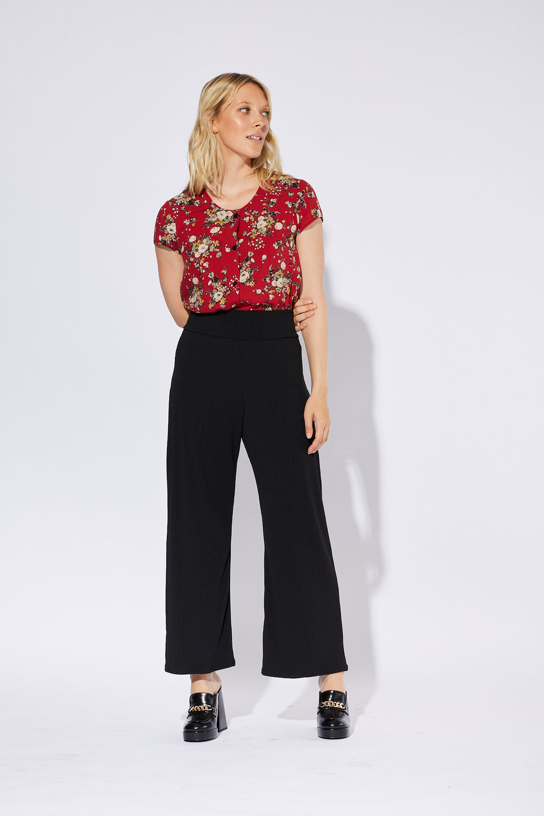 Pantalon Palazzo / Plissé Noir