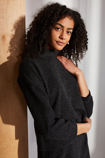 Sienna Sweater - Quilted Charcoal