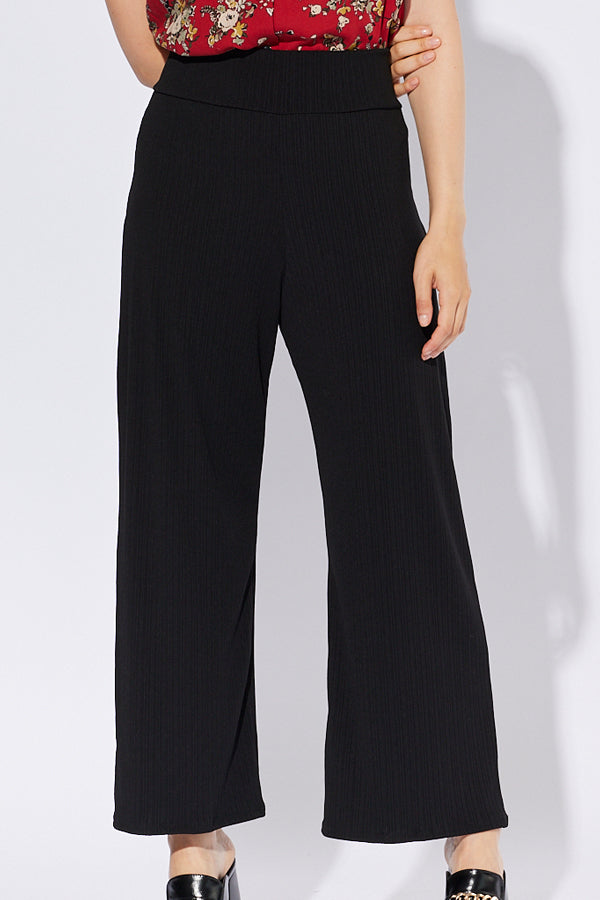 Pantalon Palazzo / Plissé Noir