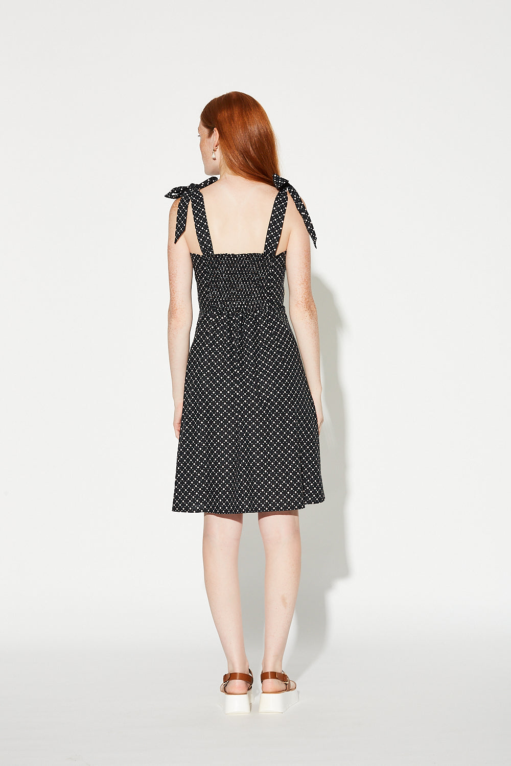 Jolene Dress / Black Background Pattern