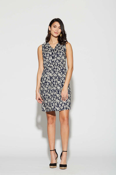 Lexie dress - Small white background pattern