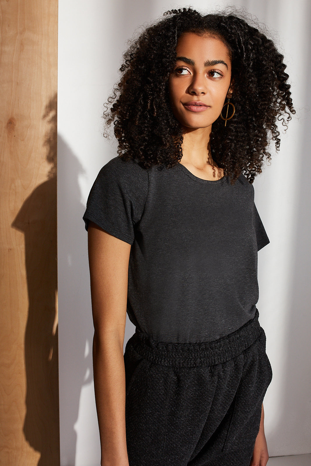 Eli T-Shirt - Micro Lines Gray