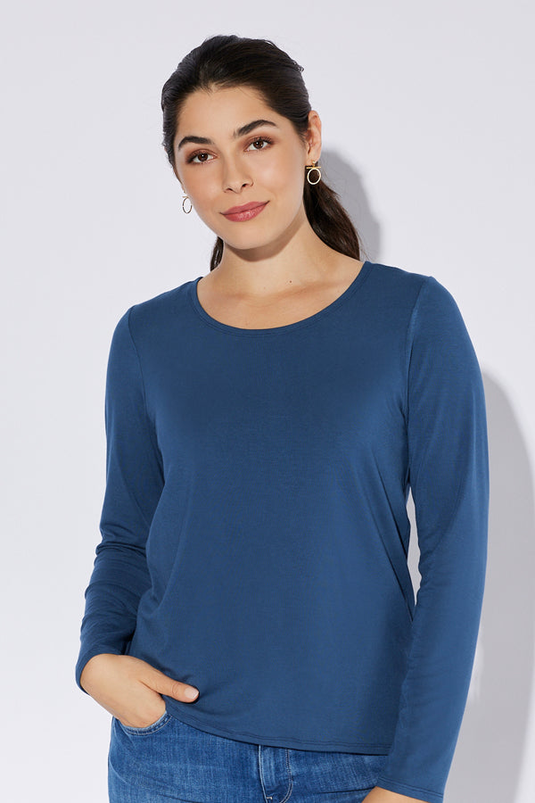 Annabelle Sweater / Blue Bamboo