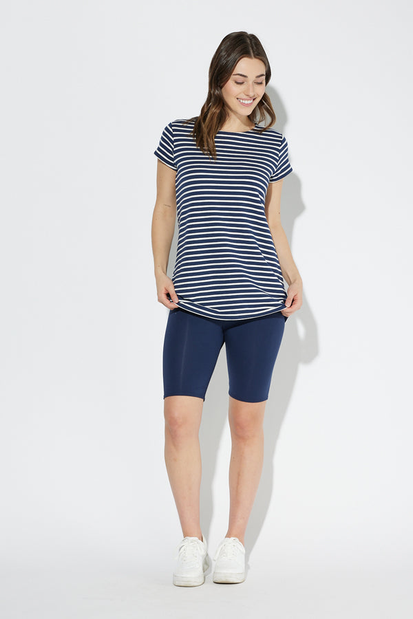 Caladium Bib Shorts / Navy