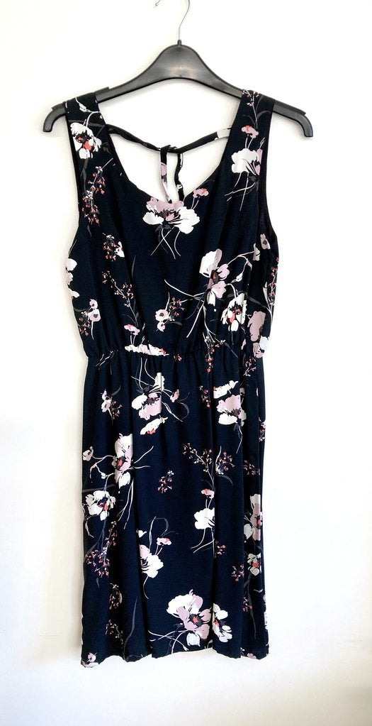 West Coast dress - black background magnolia