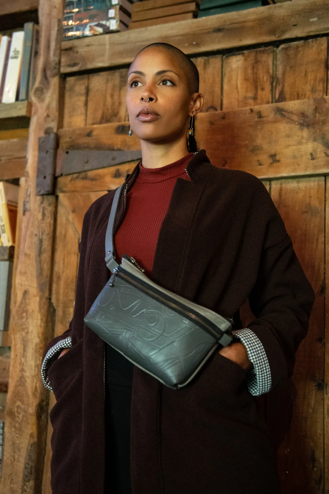 A small bag worn around the waist shop